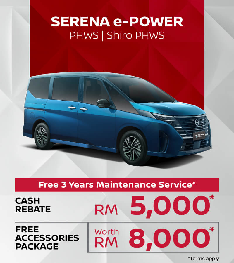 Nissan Serena e-POWER (PHWS | Shiro PHWS) promotional offer at Nikaijayakl