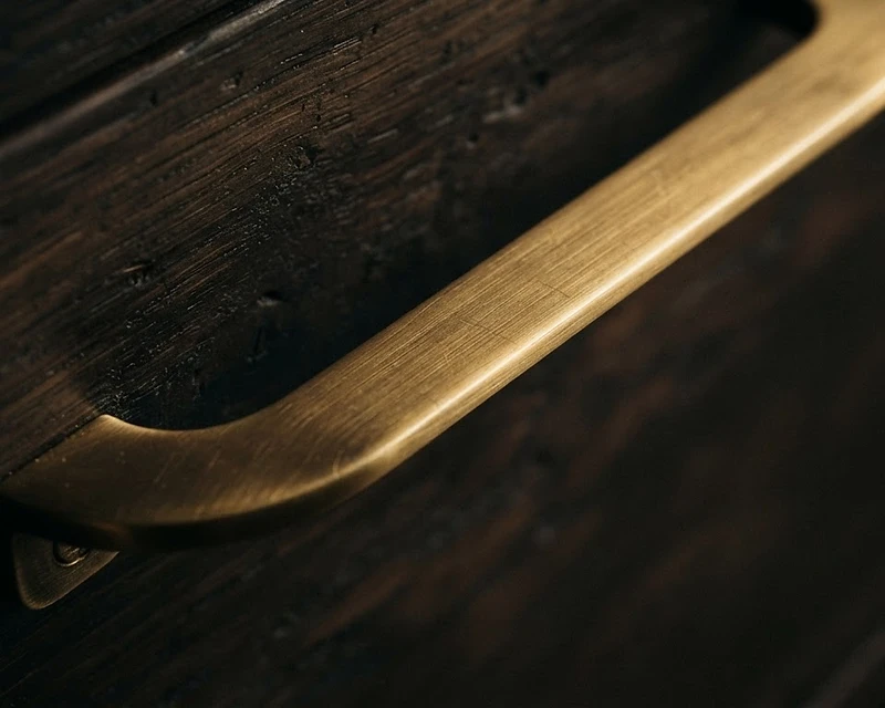 Cinematic close-up of metal, revealing its physical texture