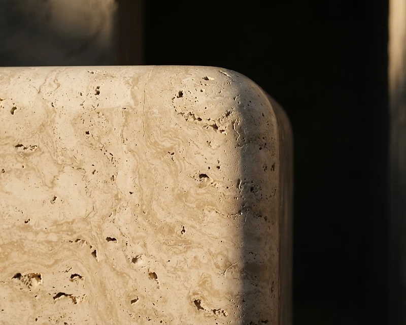 Cinematic close-up of stone, revealing its physical texture
