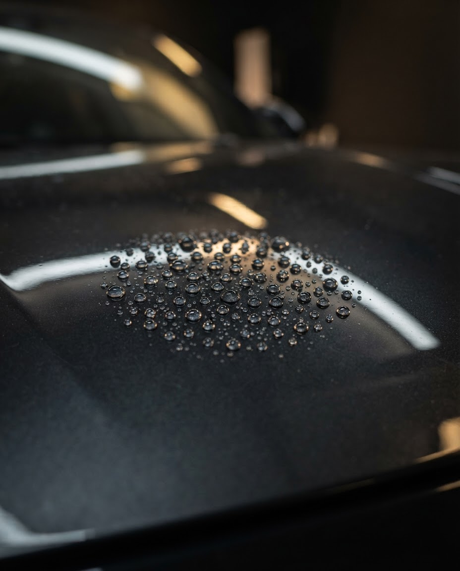 Ceramic protection applied to vehicle