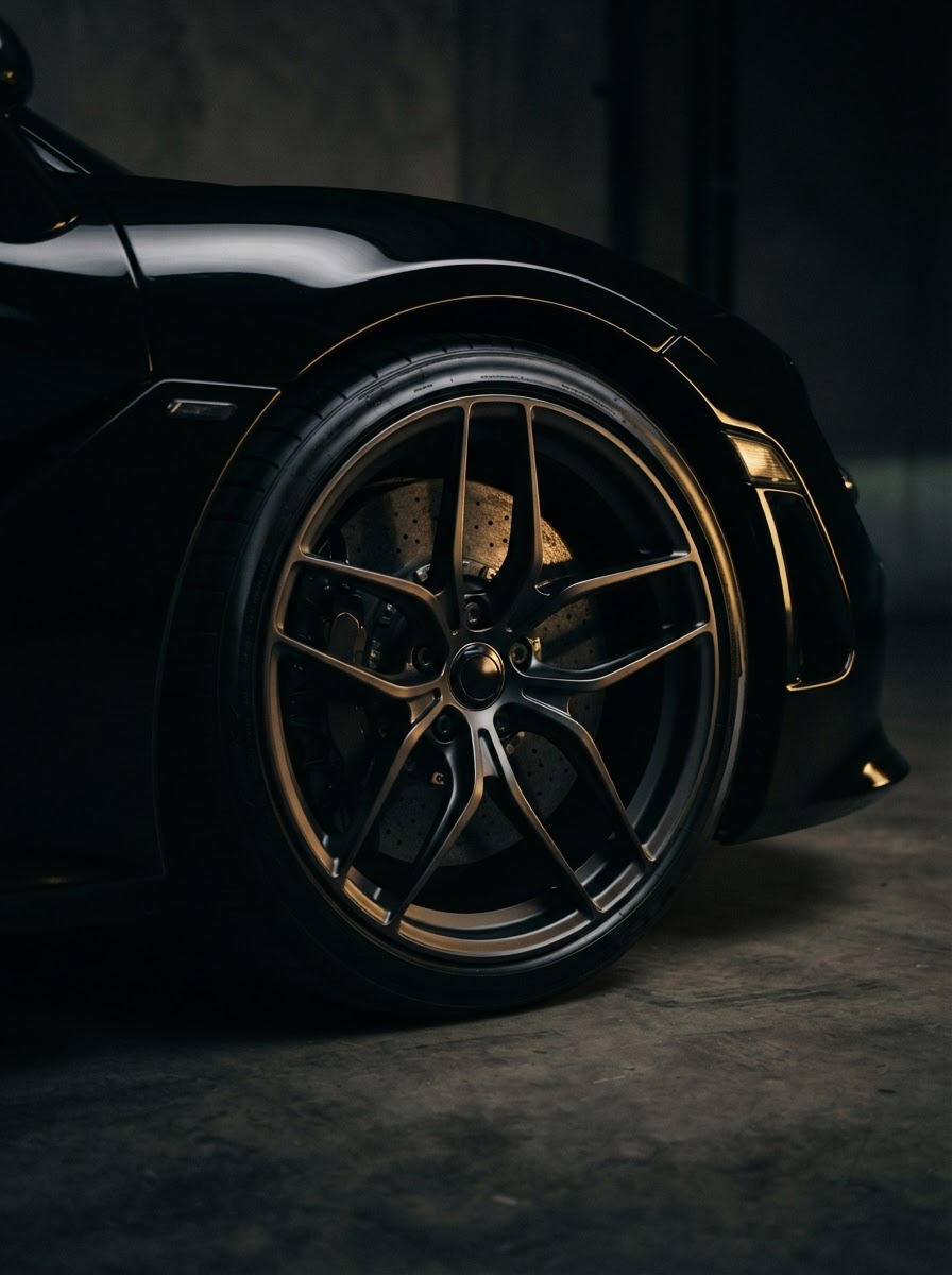 Detailed alloy wheel