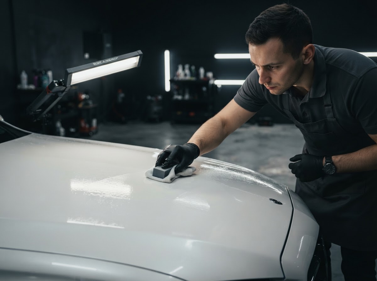 New luxury car protection detail
