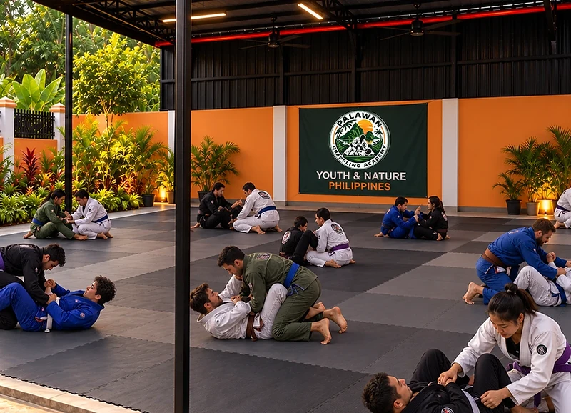 Brazilian Jiu Jitsu training in Puerto Princesa at Palawan Grappling Academy