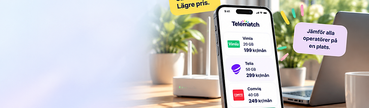 Telematch jämförelse av mobilabonnemang
