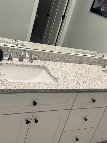 Finished residential bathroom