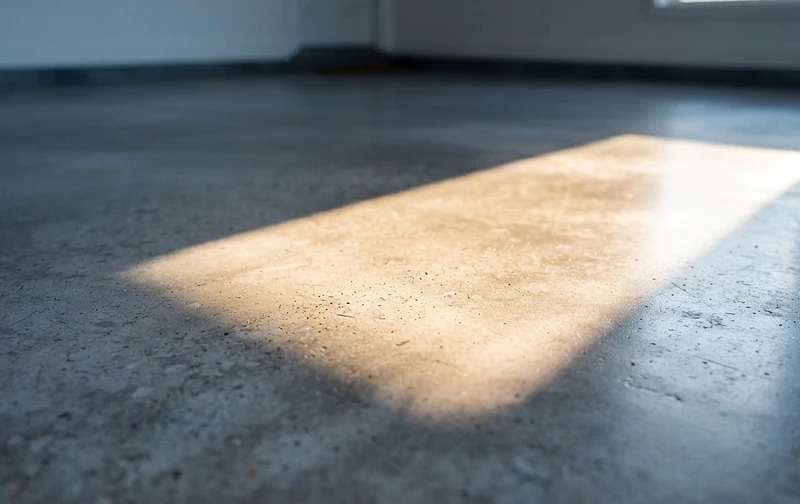Clean empty garage floor after a junk removal cleanout