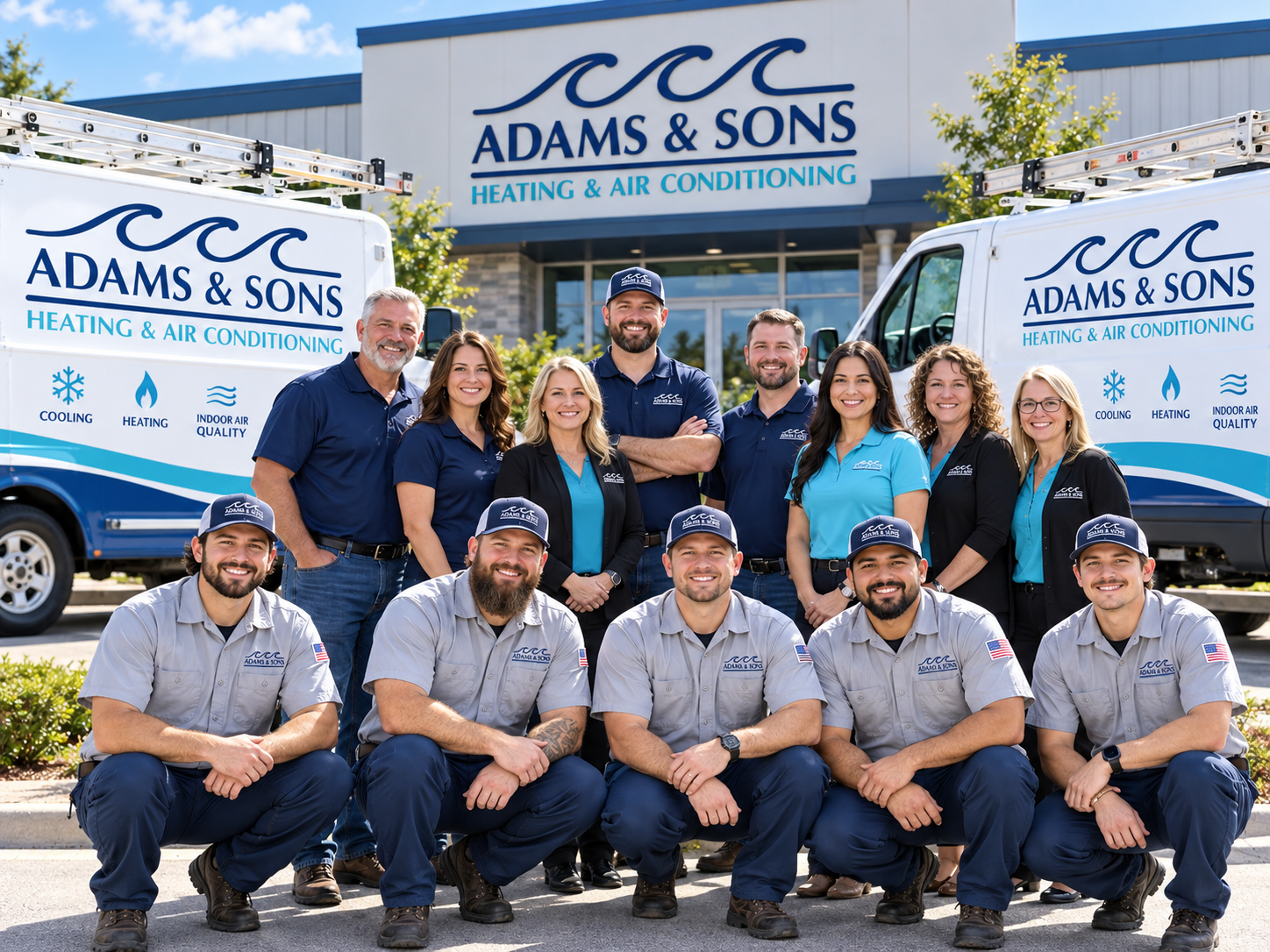 Adams & Sons Heating & Air Conditioning technicians in Wilmington, NC
