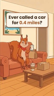 Too far to walk