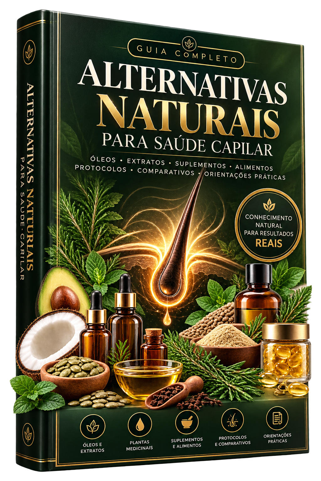 Guia dos Substitutos Naturais: Minoxidil, Dutasterida e Finasterida