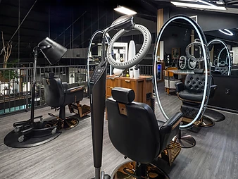 Wide view of the Texture Design Atelier cutting and styling floor