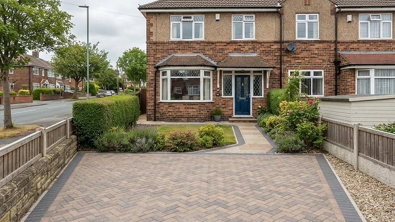 Block Paving Driveway — Pudsey — after