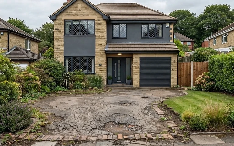 Resin-Bound Driveway — Horsforth — before