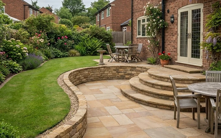 Sandstone Patio — Garforth — after