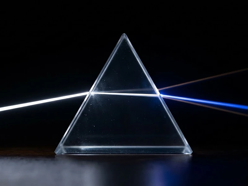 Light refracting through a prism
