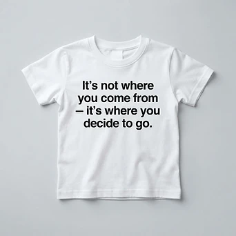 “Where You Decide to Go” Tee — White