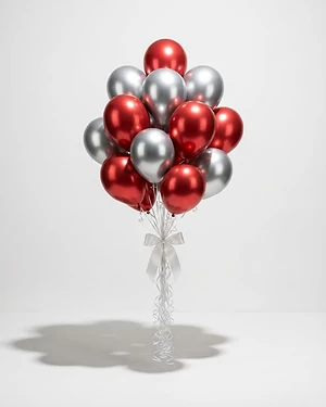 Bouquet palloncini cromati