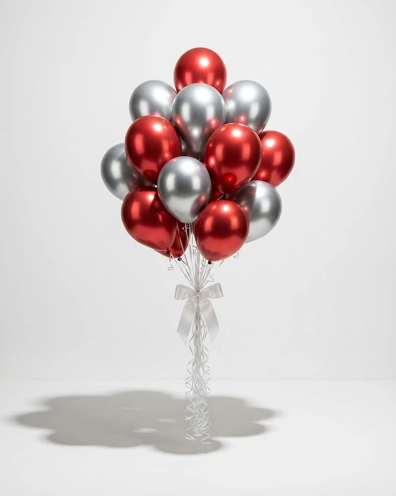 Bouquet palloncini cromati