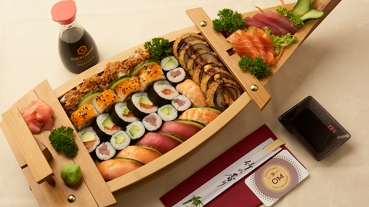 Ikura sushi boat