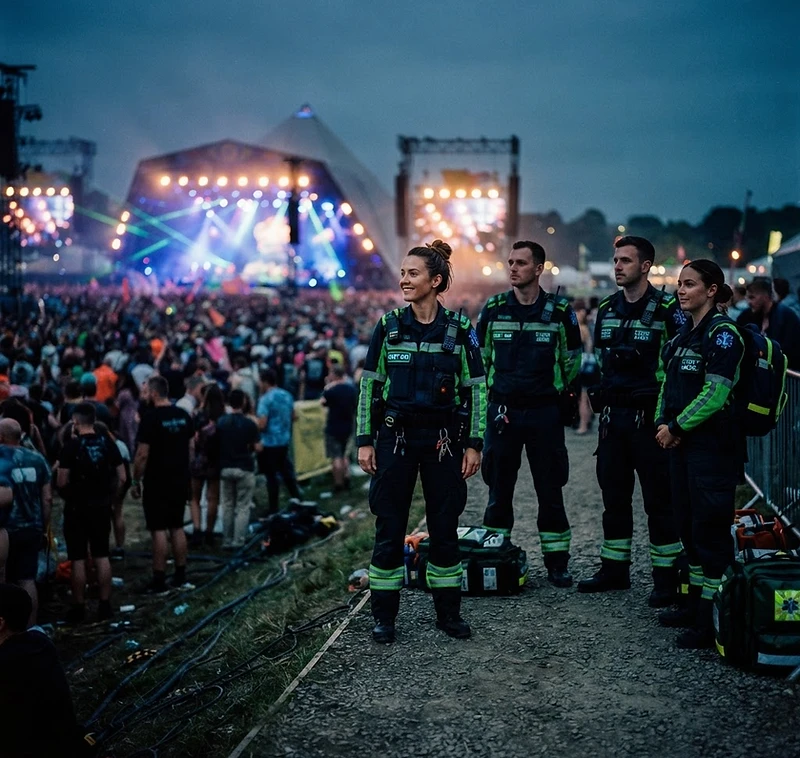 EHBO-team op festival