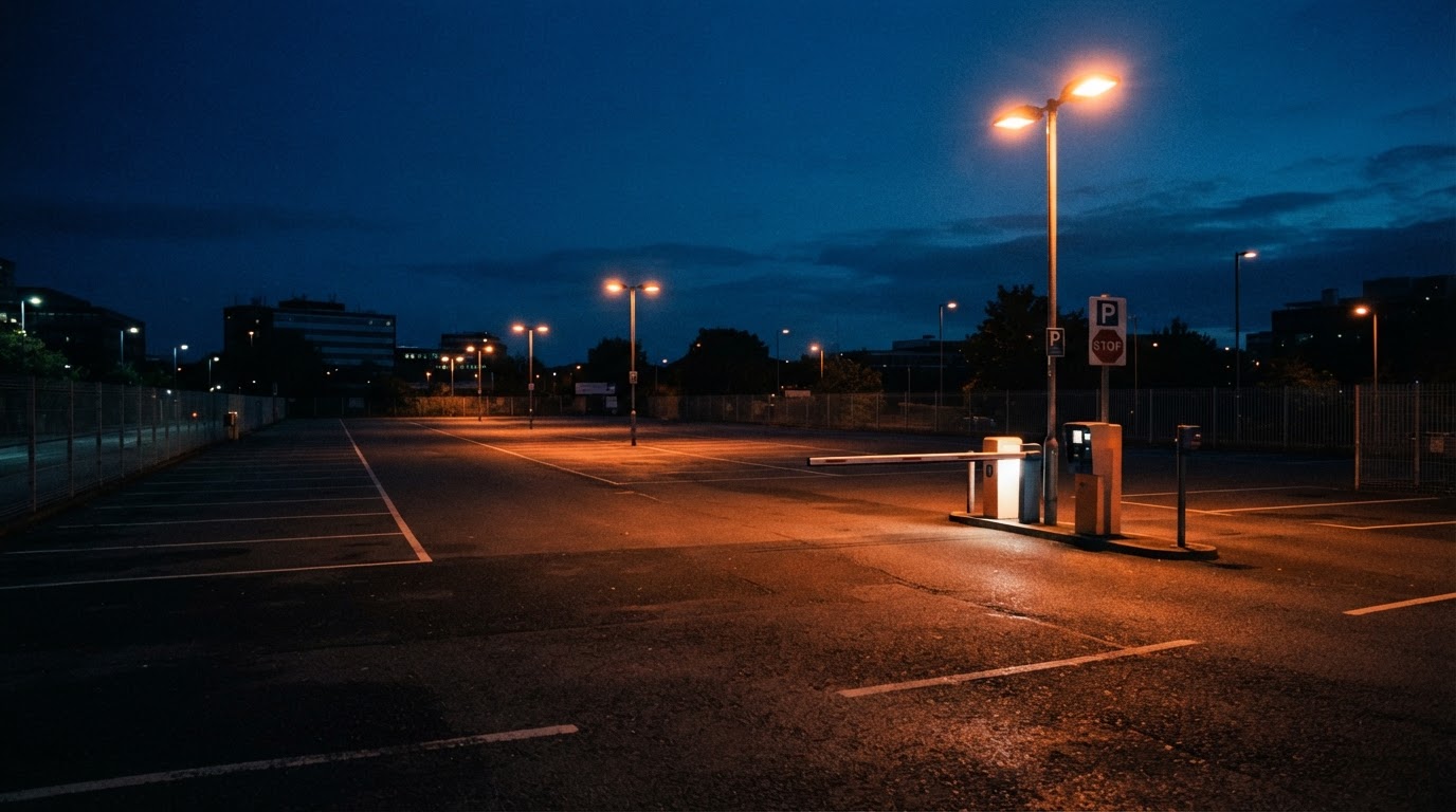 Illustrative car parks scene