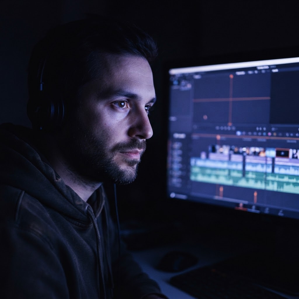 Cena de documentário gerada por IA