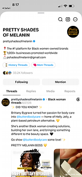Pretty Shades of Melanin on Threads