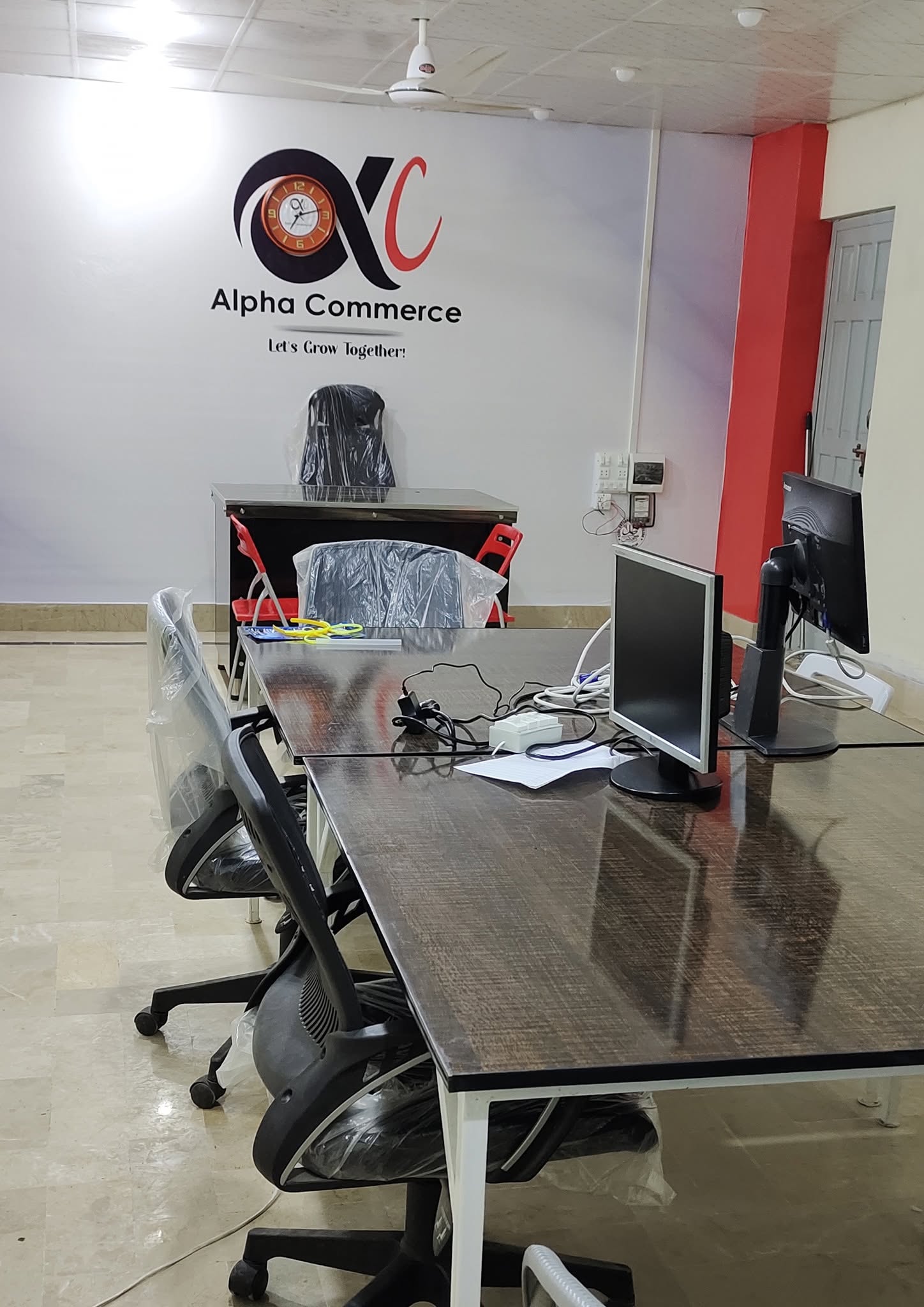 Alpha Commerce office and training workspace
