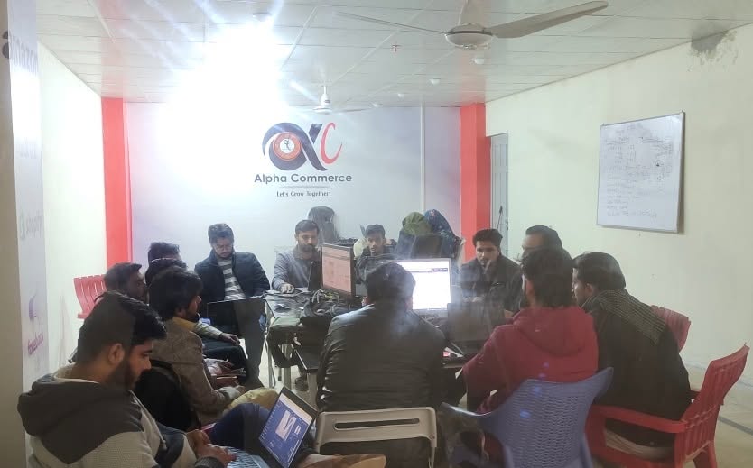 Training session at Alpha Commerce academy