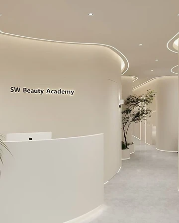 Reception and our signature curved wall