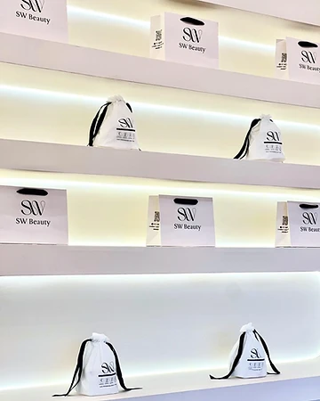 Aftercare products on display