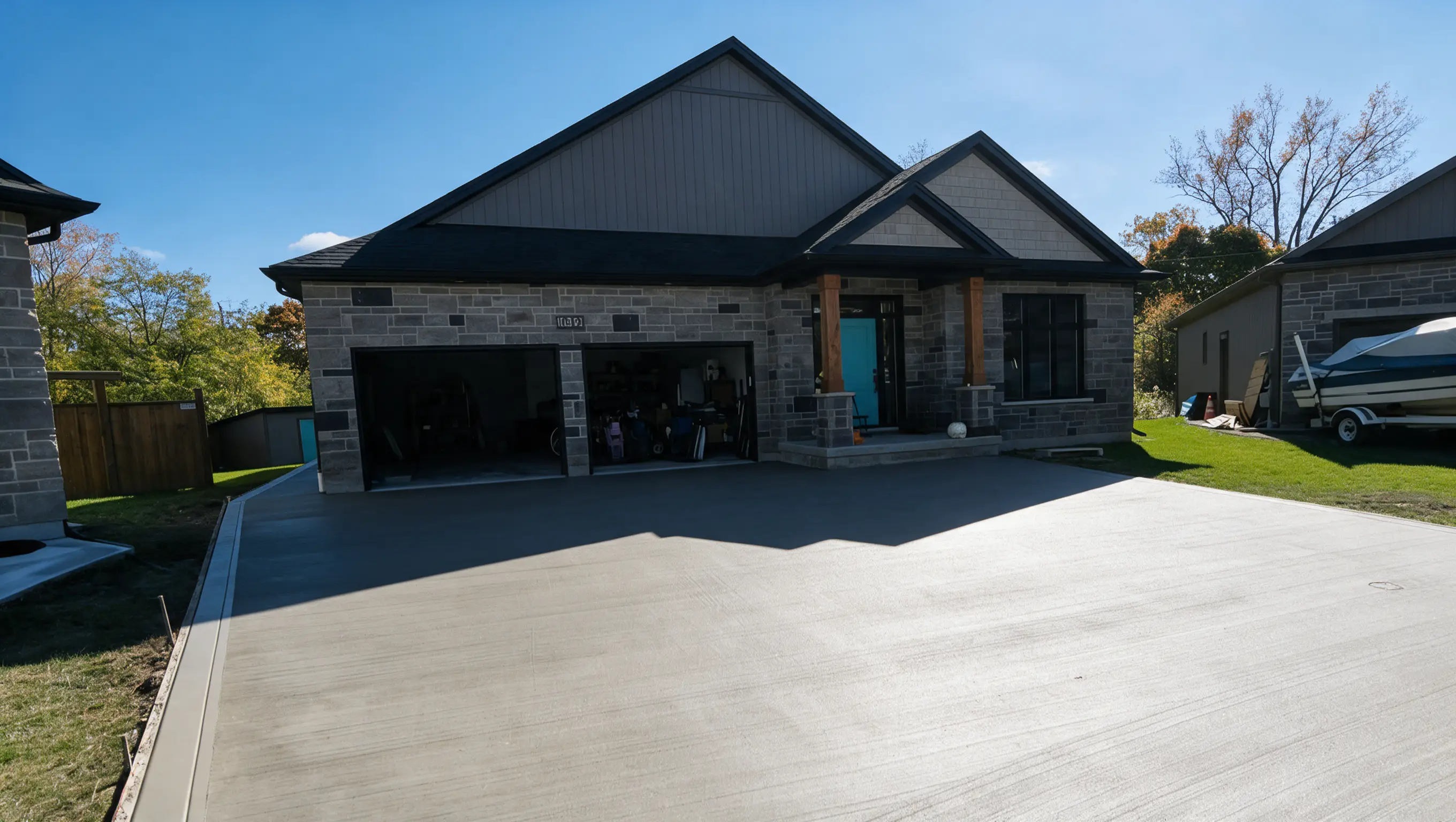 Concrete driveway project