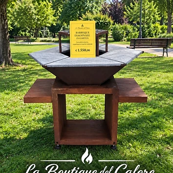 Barbecue Esagonale in Corten