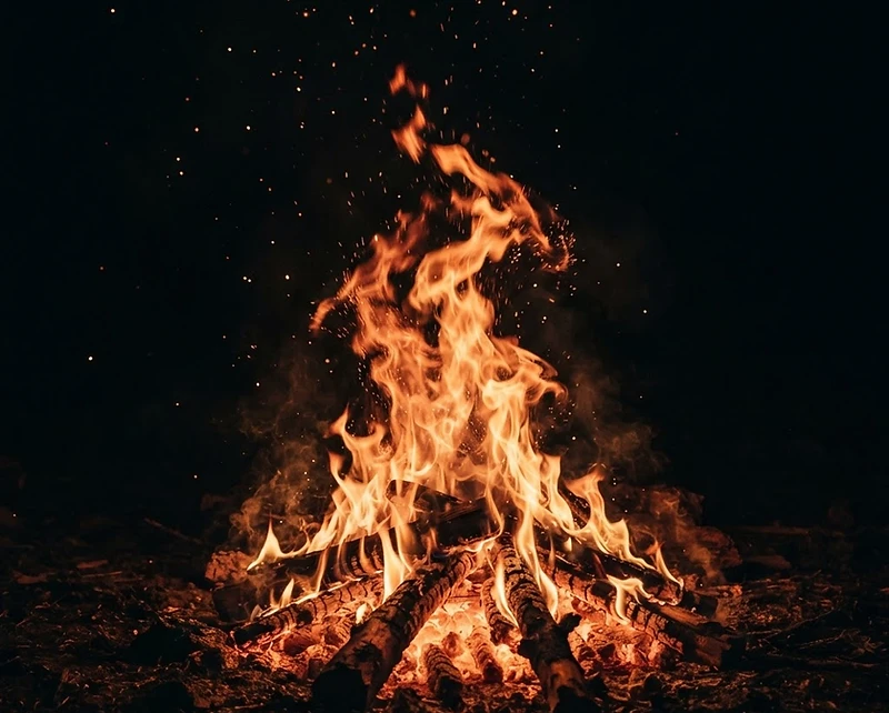 Stufa a pellet con fiamma
