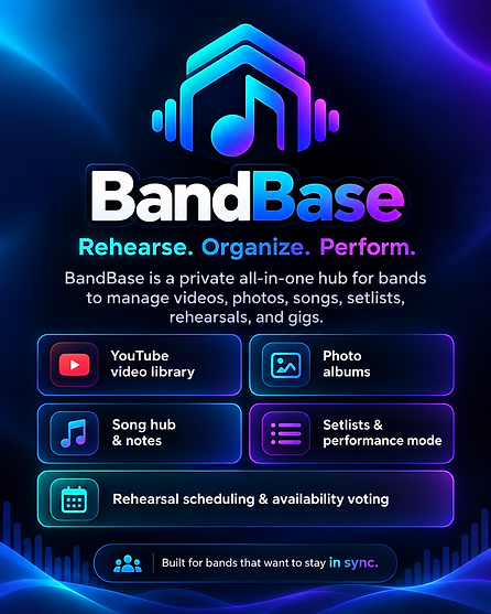 BandBase — your band's command center