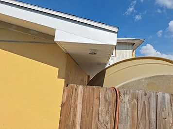 End gable exterior wall during renovation work by Home Res-Q