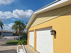 Soffit installation as part of exterior renovation work by Home Res-Q