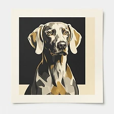 Pop Art pet portrait art style