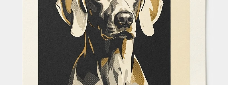 Modern Vector Illustration custom pet portrait art style
