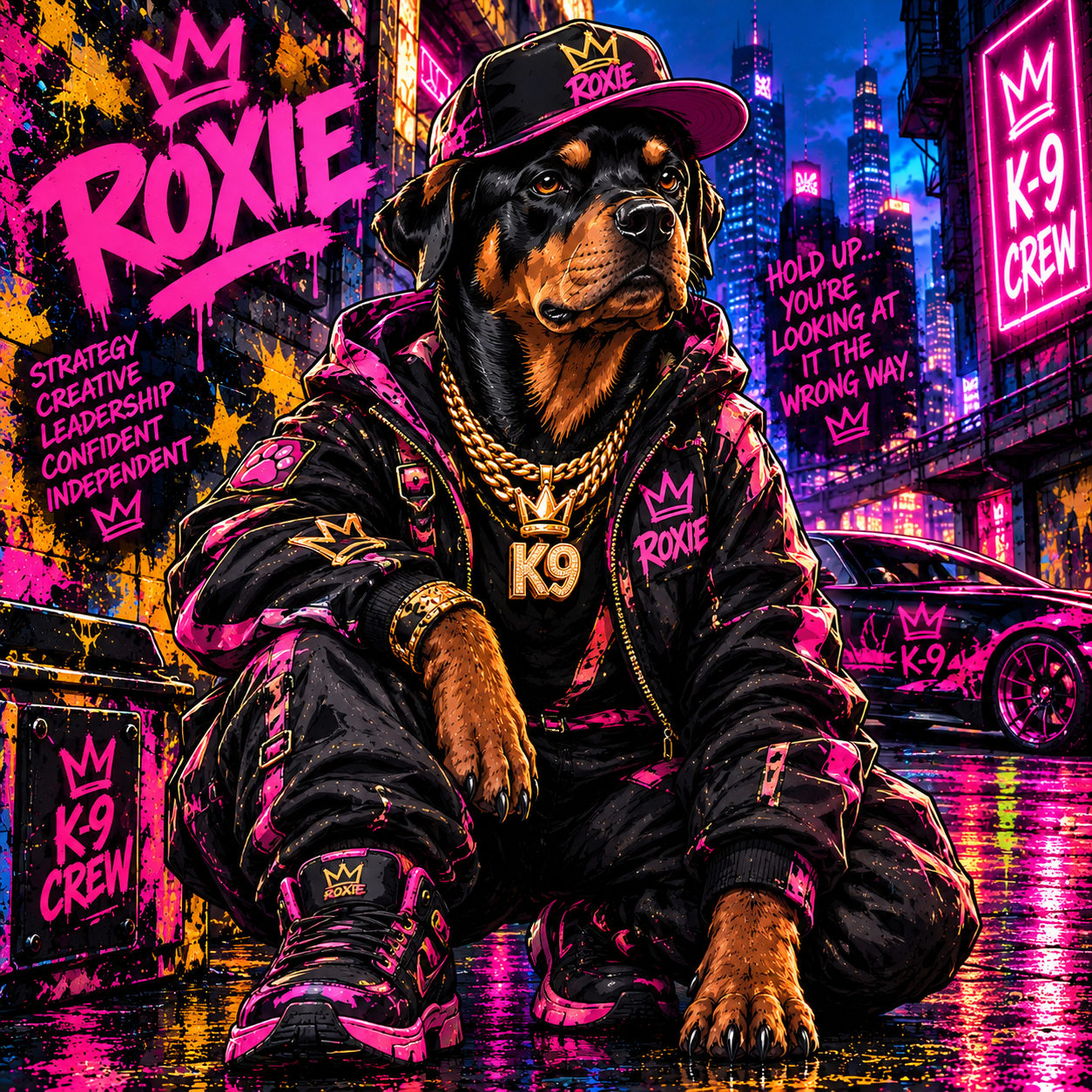 ROXIE — Rottweiler, strategy and creativity of the K-9 Crew