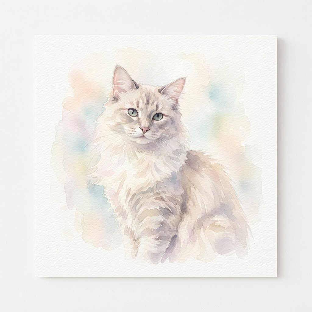Trending Watercolour custom pet portrait