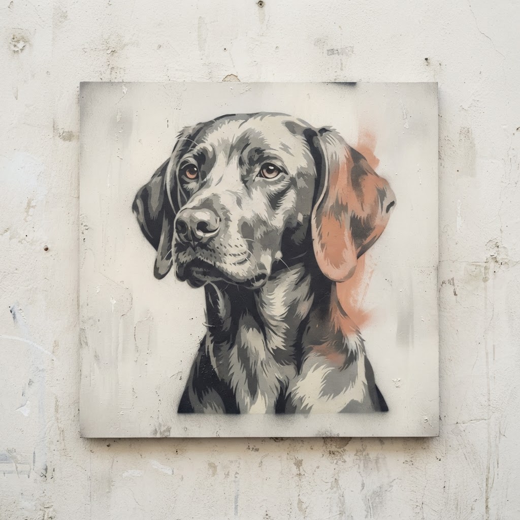 Trending Street Art custom pet portrait