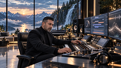 HouseNatic in the studio