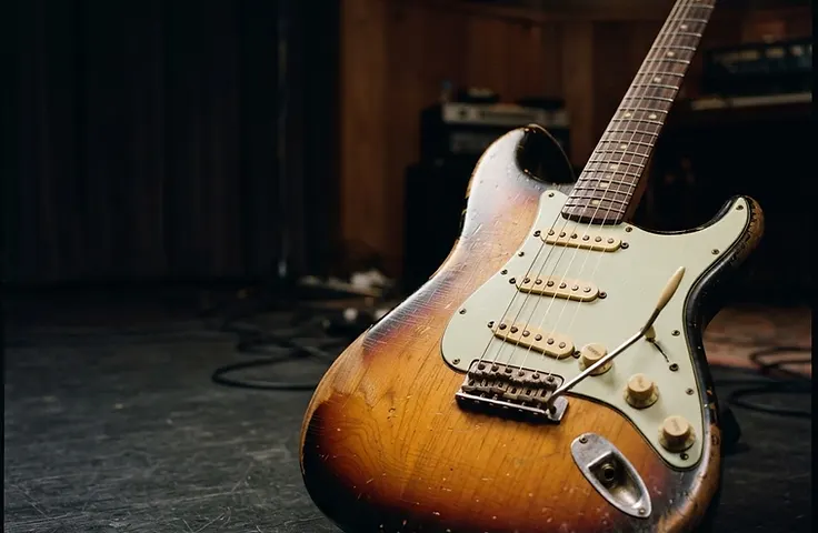 Gitara elektryczna w wykończeniu sunburst