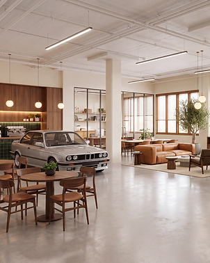 The Stube: 70s lounge, bar, sim rig