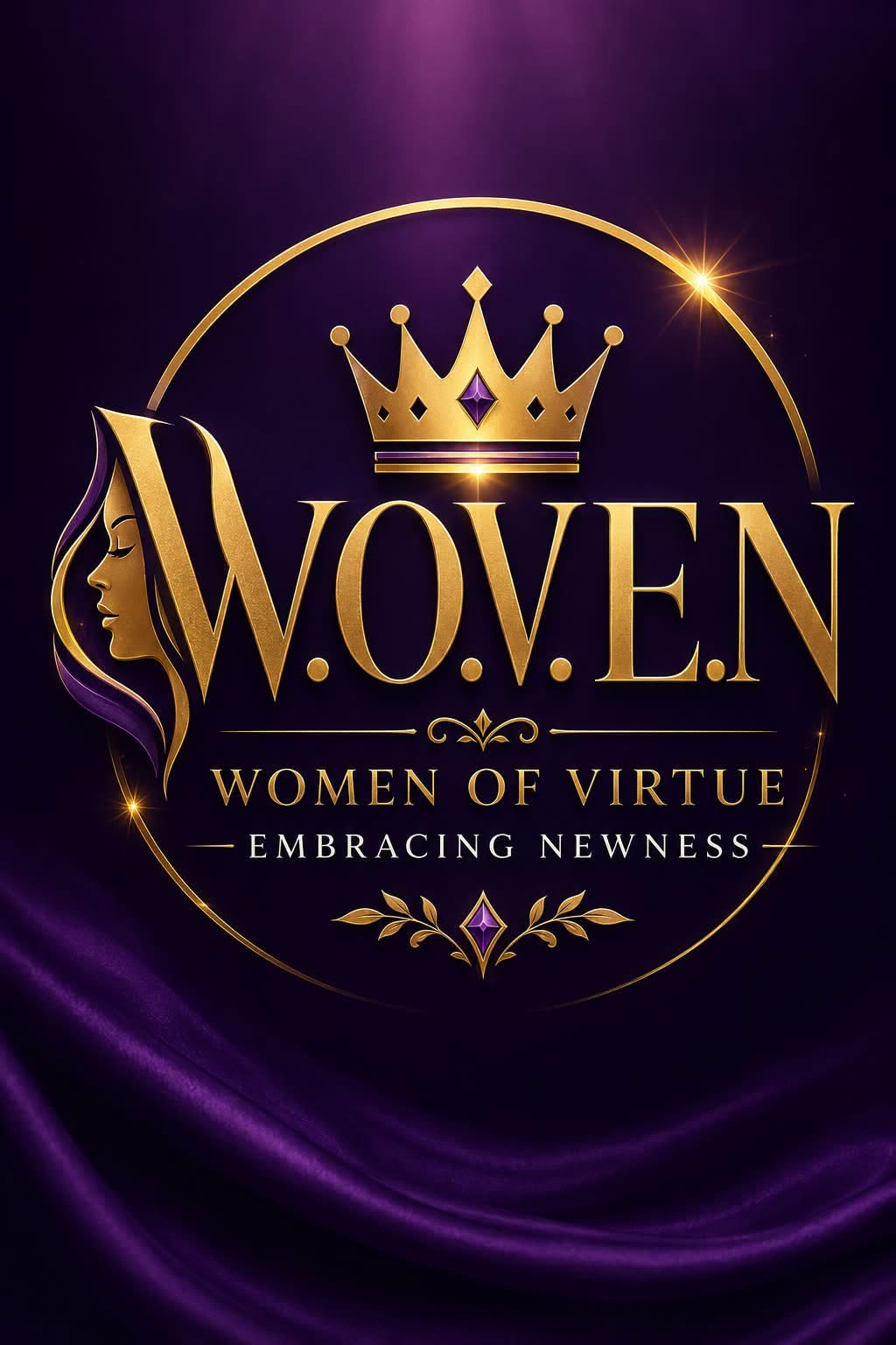 W.O.V.E.N — Women of Virtue Embracing Newness logo