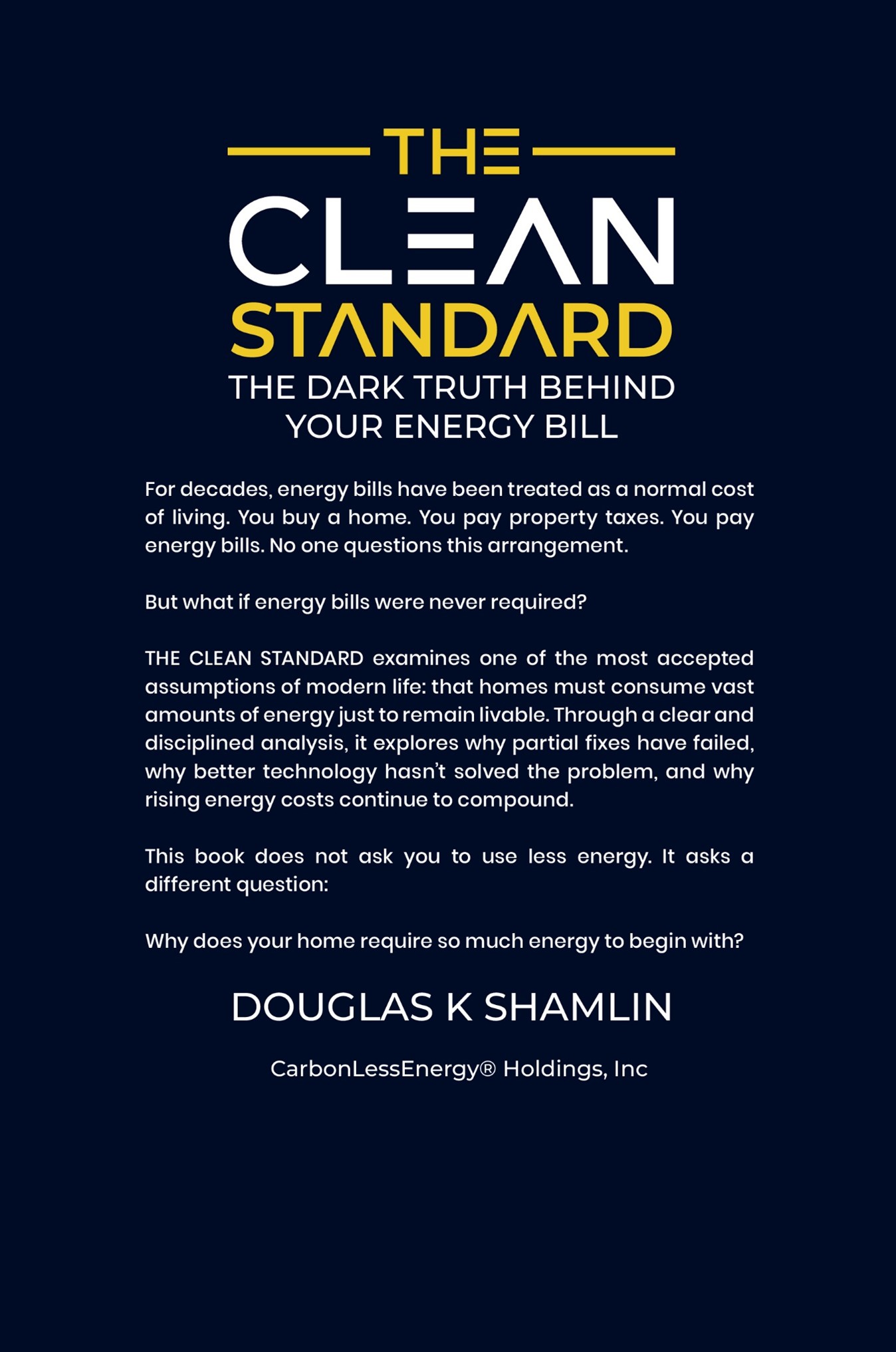 The Clean Standard — back cover