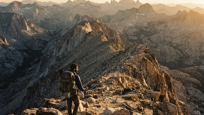 Hiker in the mountains