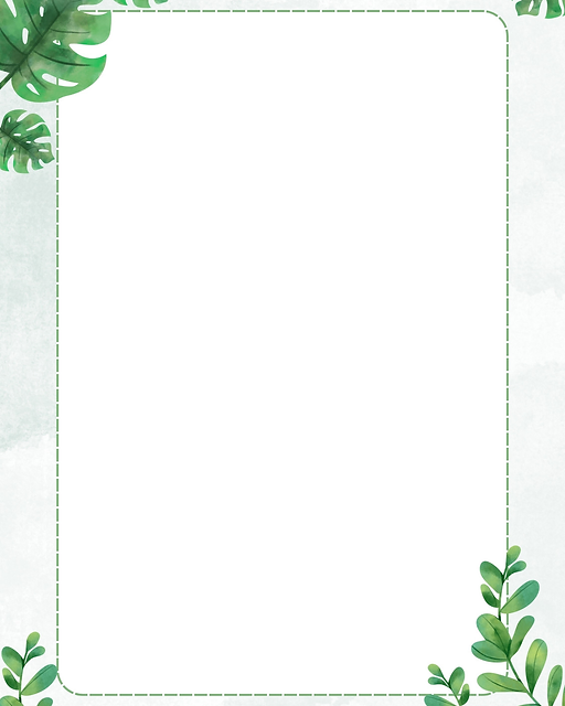 Botanical magnolia frame