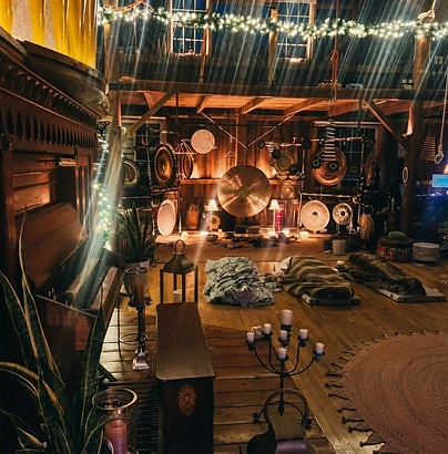 The Organ Barn sound bath space