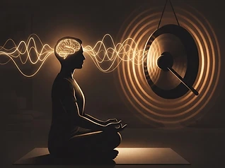 Brainwave states shifting toward slower rhythms